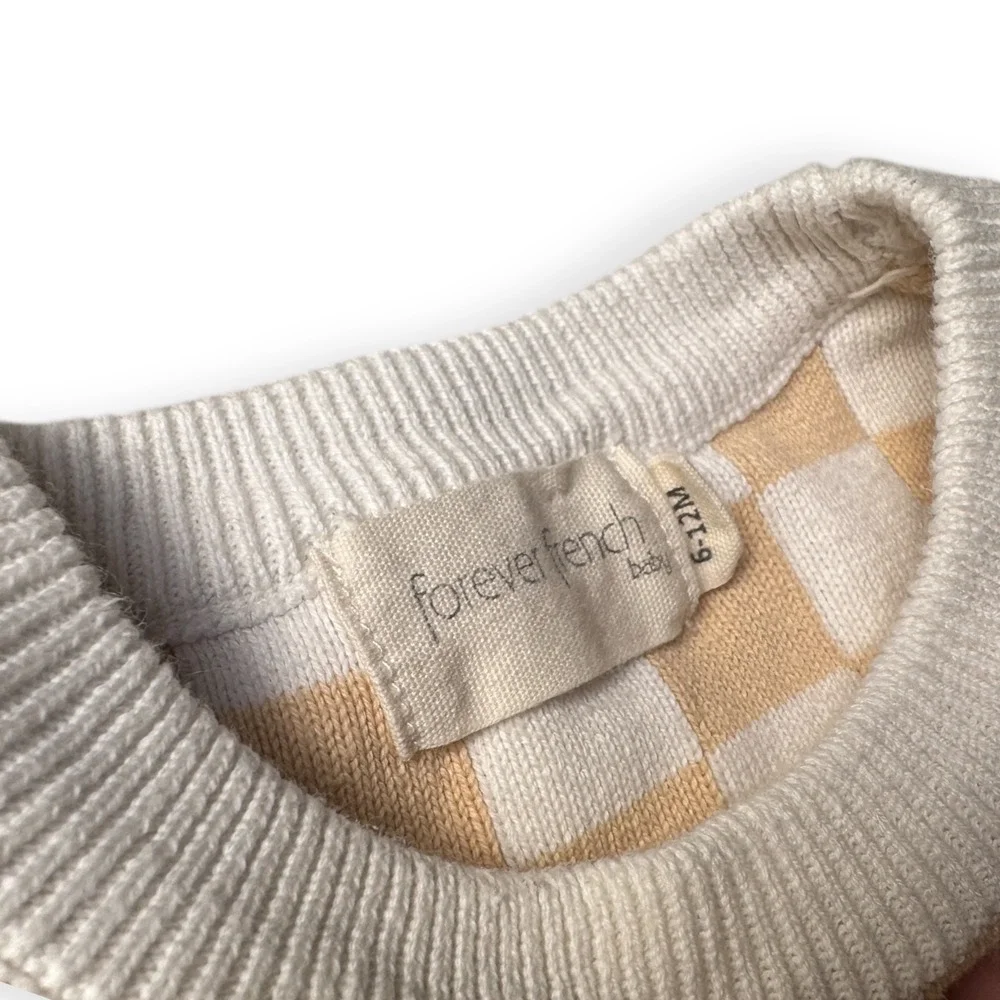 Forever French/Janie & Jack Baby Boy Bundle Knit Sweater/Navy‎ Shorts 6-12months